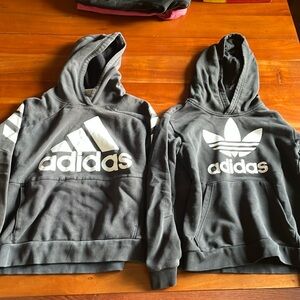 Two Adidas hoodies